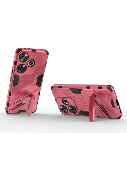Xiaomi Redmi Turbo 3 5g Kılıf Darbeye Dayanıklı Pc + Tpu Telefon Kılıfı, Kickstand-Rose Için (Yurt Dışından) modelleri