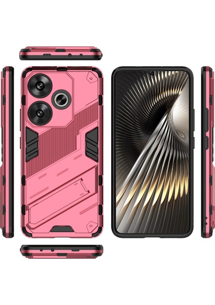 Xiaomi Redmi Turbo 3 5g Kılıf Darbeye Dayanıklı Pc + Tpu Telefon Kılıfı, Kickstand-Rose Için (Yurt Dışından) indirimleri