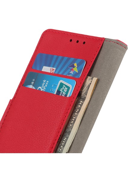 Xiaomi Poco F6 5g Standlı Kılıf Dokulu Pu Deri Telefon Kapağı-Kırmızı (Yurt Dışından) fiyatları