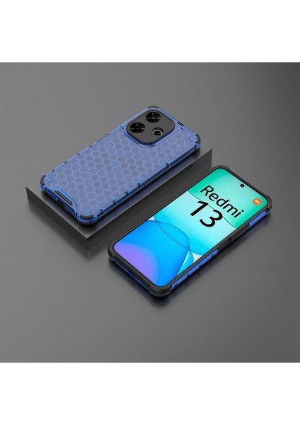Xiaomi Redmi 13 5g/13 4g Kılıf Petek Pc+Tpu Hibrit Telefon Kapağı-Mavi (Yurt Dışından) indirimleri