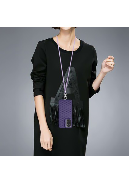 Xiaomi Redmi Note 11 4g (Qualcomm) Kılıf Tpu Telefon Kılıfı, Kickstand Kordon-Mor Için (Yurt Dışından) fırsatları