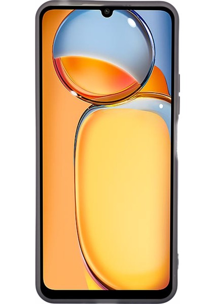 Xiaomi Poco C65 4g Kılıf Elektroliz Kamera Çerçevesi Tpu Telefon Kapağı-Şeffaf Siyah Için (Yurt Dışından)