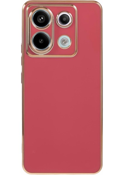 Xiaomi Redmi Için Not 13 Pro 5g Kılıf 6d Galvanik Esnek Tpu Koruyucu Telefon Kapağı-Kırmızı (Yurt Dışından)