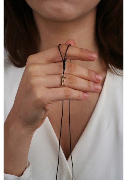 14 Ayar Altın Harf Ipli Kolye fırsatları