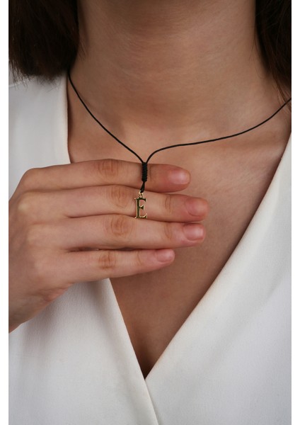 14 Ayar Altın Harf Ipli Kolye indirimleri