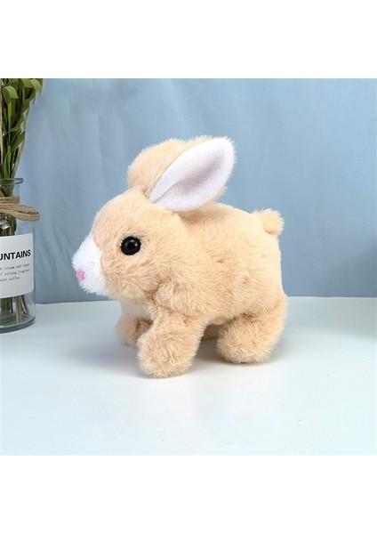 Simülasyon Elektrikli Peluş Tavşan Zıplayan Kıpır Kıpır Tavşan Peluş Oyuncak (Yurt Dışından)