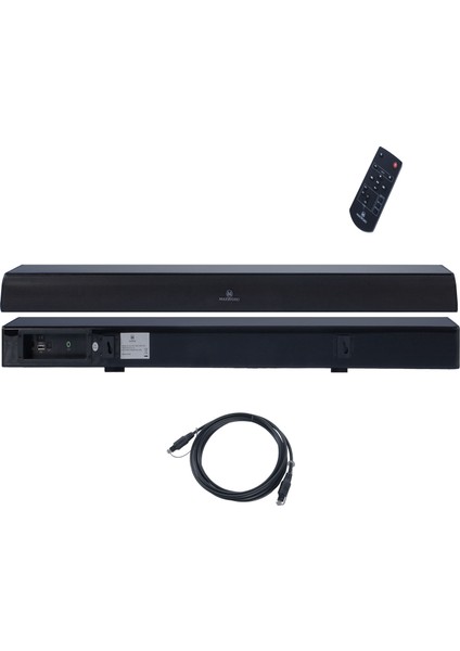 Maxword SLC-160BT Optik Çıkışlı 2.0 Kanal BT Soundbar TV Ses Sistemi 160W (79x8x6 cm)