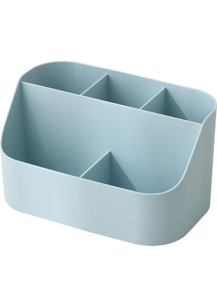 Masaüstü Kozmetik Saklama Kutusu Çok Fonksiyonlu Uzaktan Kumanda Ruj Makyaj Fırçası Bölümlendirme Basit Öğrenci Kırtasiye Malzemesi (Yurt Dışından)