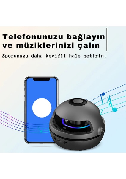 Ip Atlama Makinesi Şarjlı Kumandalı Bluetooth Hoparlörlü 10 Kademeli Fitness Ip Atlama Aleti