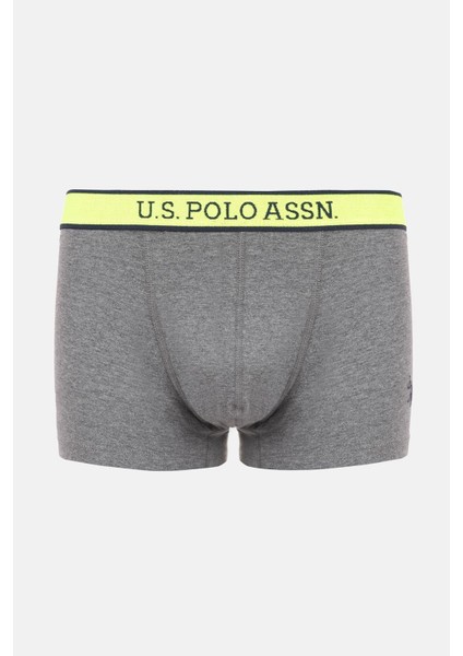 U.s. Polo Assn Erkek 2'li Boxer 80479-USP GRİ-RENKLİ BASKILI