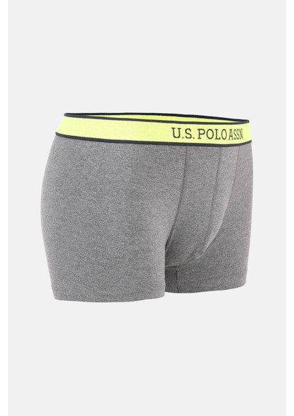 U.s. Polo Assn Erkek 2'li Boxer 80479-USP GRİ-RENKLİ BASKILI