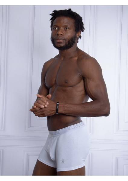 Pamuk 3'lü Paket Likralı Erkek Boxer 80097-Usp Kırmızı Lacivert Beyaz fiyatları