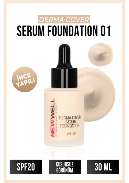 New Well Derma Cover Serum Foundation - 01