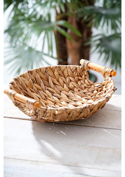 Wicker Hasır Ekmek Sepeti - 29 Cm