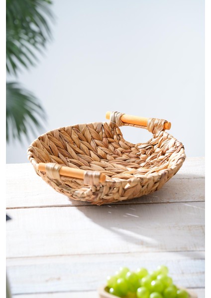 Wicker Hasır Ekmek Sepeti - 29 Cm