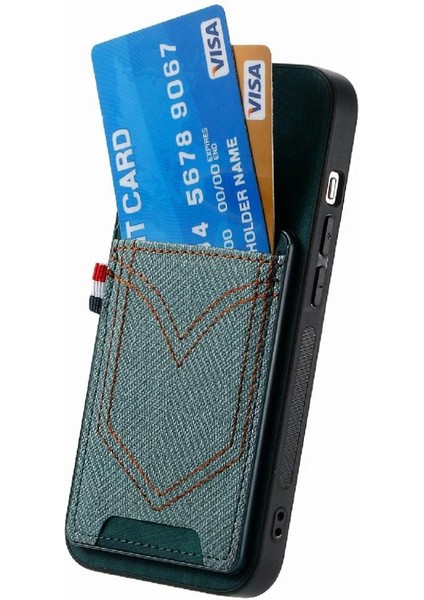 IPhone Xr Manyetik Araç Montaj Crad Yuvası Kot Cep Tasarımı (Yurt Dışından) fırsatları