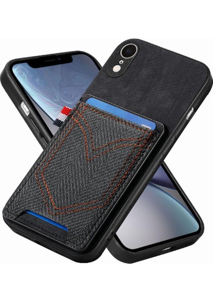 IPhone Xr Manyetik Araç Montaj Crad Yuvası Kot Cep Tasarımı (Yurt Dışından)