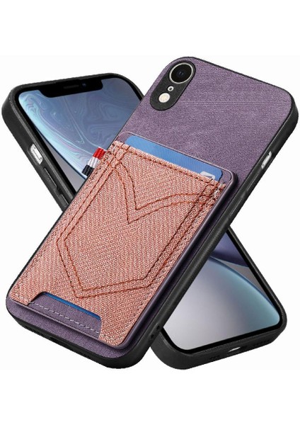 Manyi Mall IPhone Xr Manyetik Araç Montaj Crad Yuvası Kot Cep Tasarımı (Yurt Dışından)