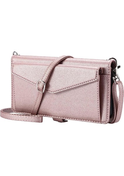 Cüzdan Crossbody Kılıf Samsung Galaxy S24 Ultra Fermuar Faturaları Yuvası Rfıd (Yurt Dışından)