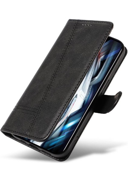 Xiaomi Poco F4 Gt Cüzdan Telefon Kılıfı Için Filp Durumda Pu ile Ayrılabilir Siyah (Yurt Dışından) modelleri