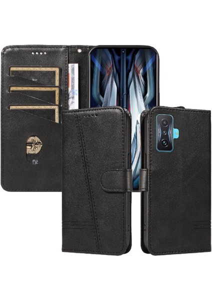 Xiaomi Poco F4 Gt Cüzdan Telefon Kılıfı Için Filp Durumda Pu ile Ayrılabilir Siyah (Yurt Dışından) fırsatları