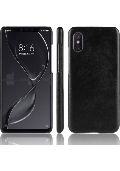 Retro Kılıf Için Xiaomi Mi 8 Pro Lychee Desen Koruyucu Kapak Retro Anti (Yurt Dışından)