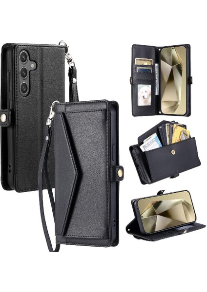Cüzdan Crossbody Kılıf Samsung Galaxy S24 Artı Cüzdan Kılıf Kadınlar Için (Yurt Dışından)