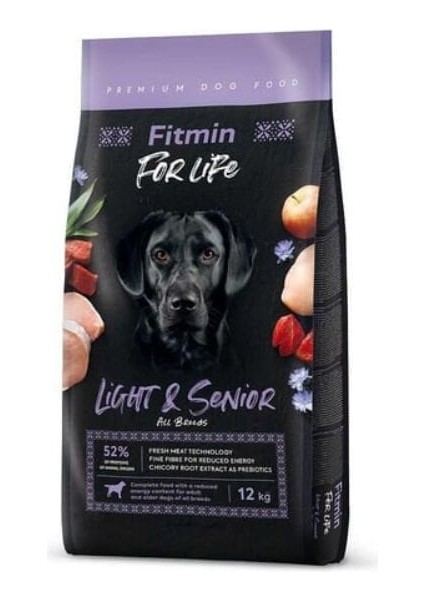 For Life Light Tüm Irklar Için Kümes Hayvanlı Yaşlı Köpek Maması 12 kg