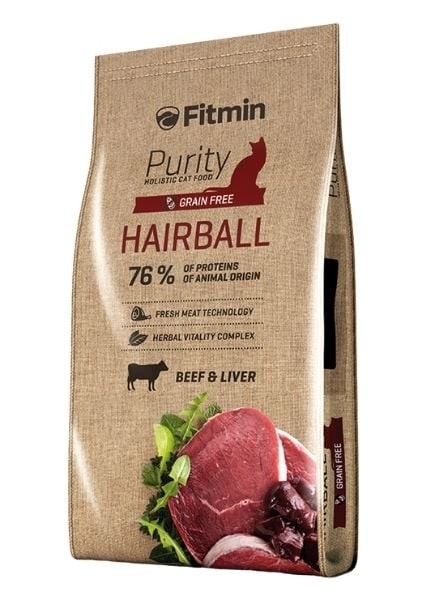 Purity Hairball Taze Sığır Etli Yetişkin Kedi Maması 10 kg