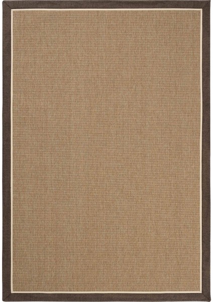 Madrid Art 03 Balkon Halısı Hasır Doku Mutfak Halısı Çift Bordürlü Ithal Sisal Halı Yolluk