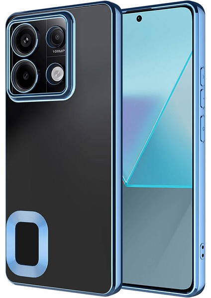 Xiaomi Redmi Note 13 4g Uyumlu Kılıf Şeffaf Logo Gösteren Parlak Renkli Kenarlı Kapak