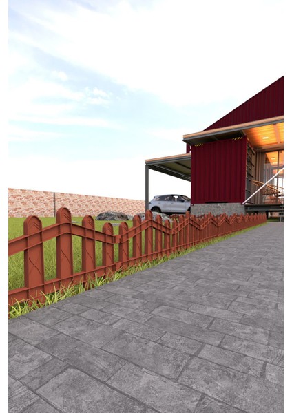 Dekoratif Plastik Bahçe ve Peyzaj Çiti 8 ADET ÇİT (Y: 32 CM / G: 4.4 M) TOPRAK AYAKLI fiyatları