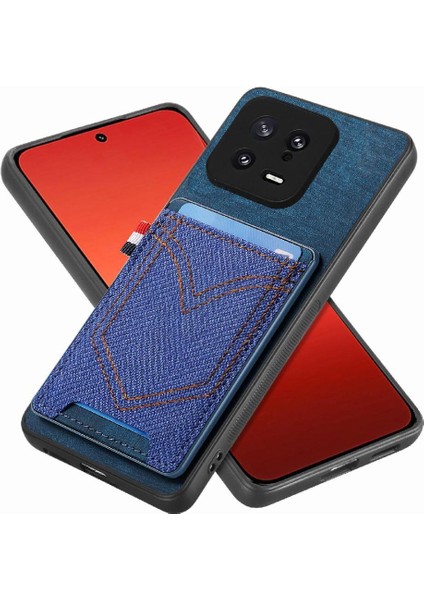 Xiaomi 13 Için Crad Yuvası Kot Cep Tasarım Manyetik Araç Montaj (Yurt Dışından) fırsatları