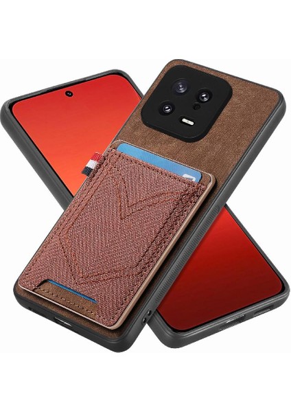 Xiaomi 13 Için Crad Yuvası Kot Cep Tasarım Manyetik Araç Montaj (Yurt Dışından) fırsatları