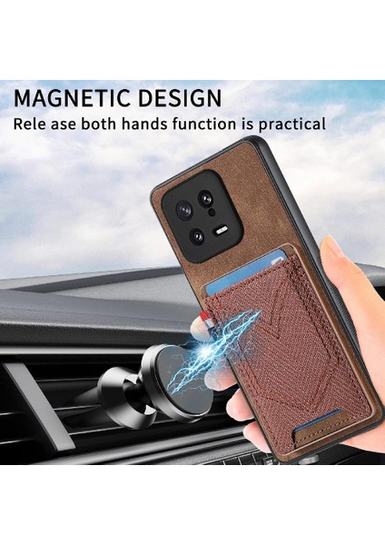 Xiaomi 13 Için Crad Yuvası Kot Cep Tasarım Manyetik Araç Montaj (Yurt Dışından) indirimleri