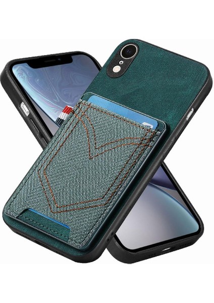 IPhone Xr Manyetik Araç Montaj Crad Yuvası Kot Cep Tasarımı (Yurt Dışından)