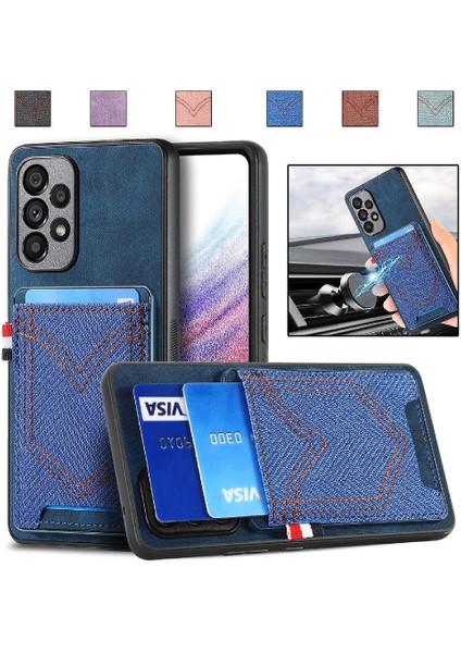 Samsung Galaxy A53 5g Crad Yuvası Manyetik Araç Montaj Kot Cep (Yurt Dışından)