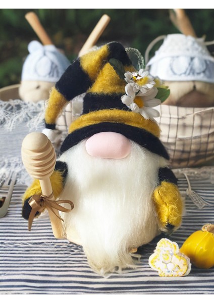 Bee Honey Gnome Bereket ve Şans Cücesi