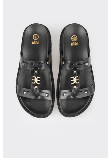 Siyah Deri Kadın Spor Terlik fırsatları