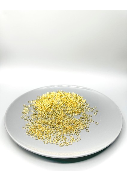 6 mm Metal Sarı Renk Takı Halkası 100 gr
