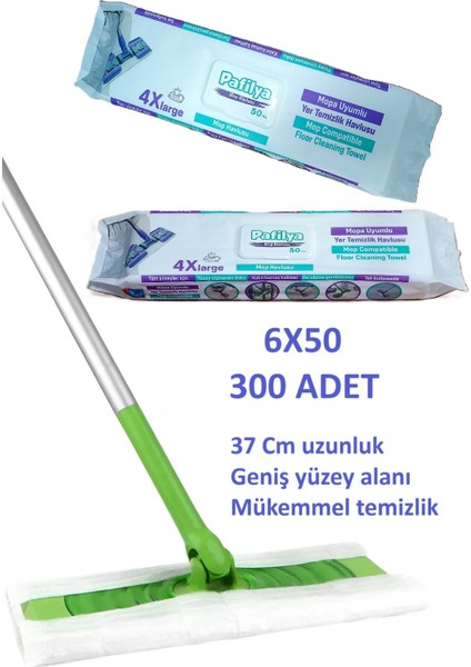Yüzey Temizleyici Mob Havlusu 6 Paket 300 Yaprak (1X50)