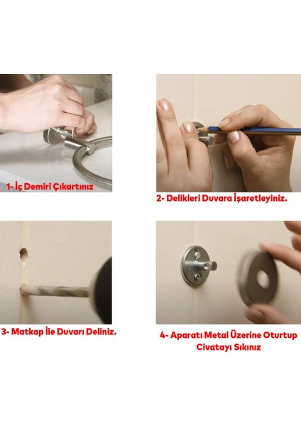 Metal Sağlam Aparat Vidalı Lavabo Banyo Wc Bez Havlu Çatal Askı Siyah Tuvalet Kağıtlık 3'lü Set indirimleri