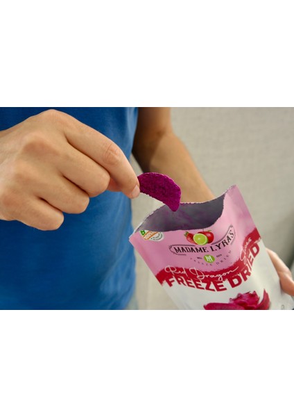 Freeze Dried (Dondurularak Kurutulmuş) Ejder Meyvesi Dilimleri