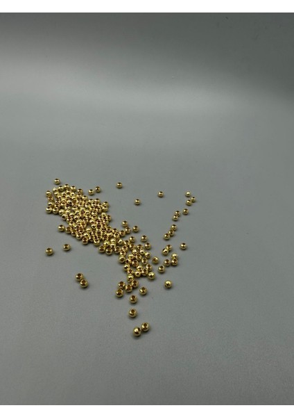 4 mm Metal Yuvarlak Ara Aparatı Gold 100 Adet Takı Malzemeleri