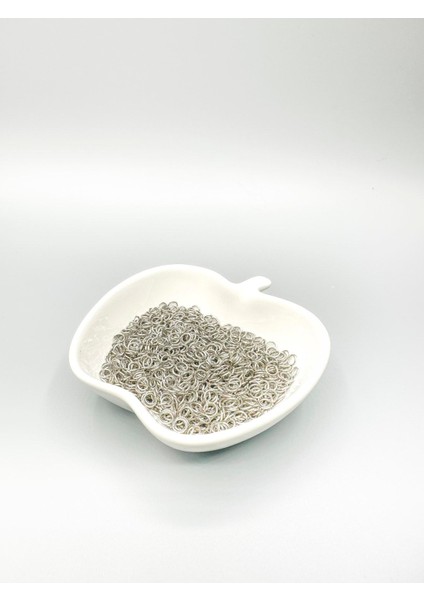 4 mm Metal Gümüş Renk Takı Halkası 500 gr