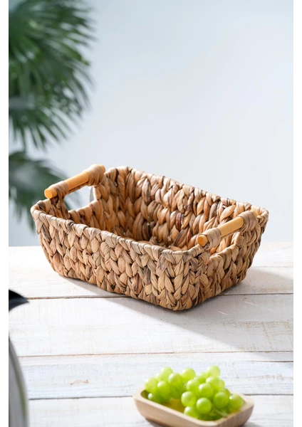 Wicker Hasır Ekmek Sepeti - 30 cm