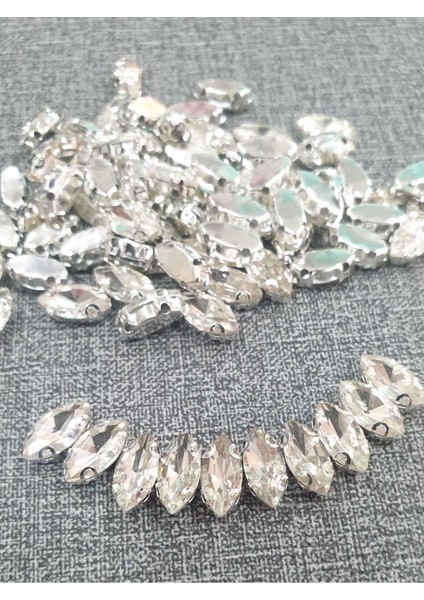 5*10 mm Mekik Kristal Dikme Kasalı Taş (100 Adet)