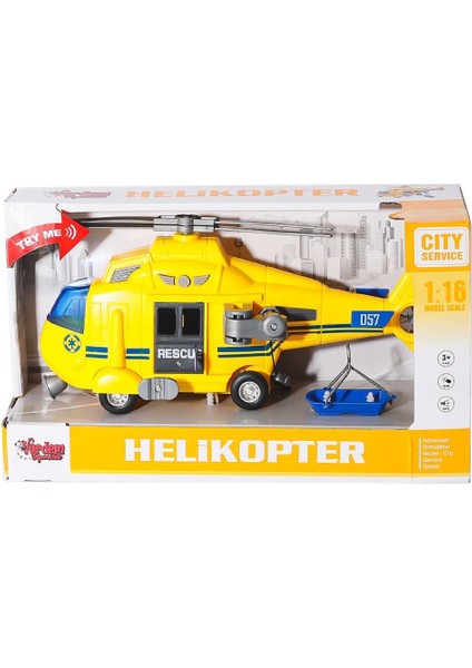 WY750A-B-C 1 16 Sesli ve Işıklı Helikopter -Vardem