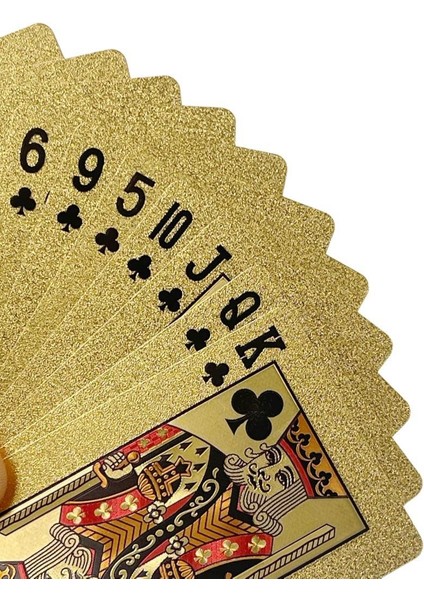 Tekno Trust Iskambil Kağıdı Altın Renk Plastik Parlak Su Geçirmez Poker Parti Oyun Kartı indirimleri