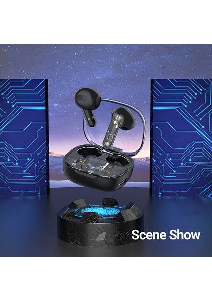 W38 Şeffaf Tws Bluetooth Kulaklık Stereo Müzik Kablosuz Kulaklık (Ce Sertifikalı) - Siyah (Yurt Dışından) fiyatları